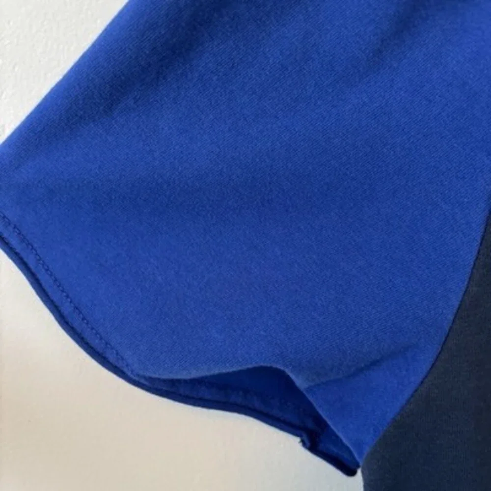 Calvin Klein Mens Blue Hoodie Shirt Large Short Sleeve Cotton